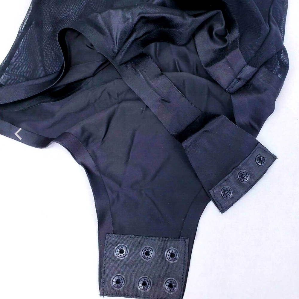 Sam Edelman Bonded Bodysuit Women Color Black Size L - Picture 7 of 8